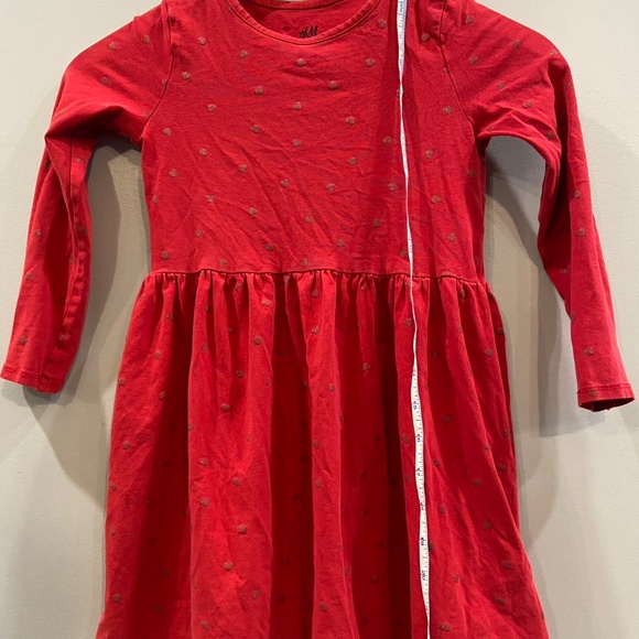 Mix & Match 3 for $30 _  H& M red girls cotton dress - Picture 8 of 10